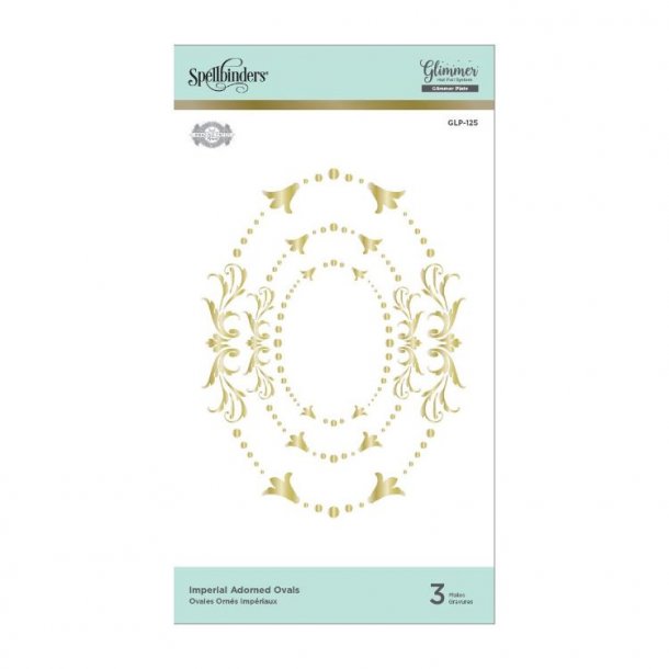 Spellbinders Imperial Adorned Ovals Hot Foil Plate