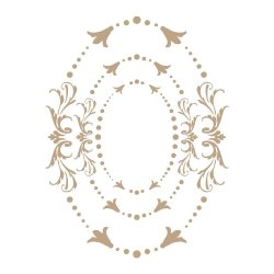 Spellbinders Imperial Adorned Ovals Hot Foil Plate