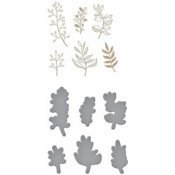 Spellbinders Organic Foliage Hot Foil Plate &amp; Die Sets 