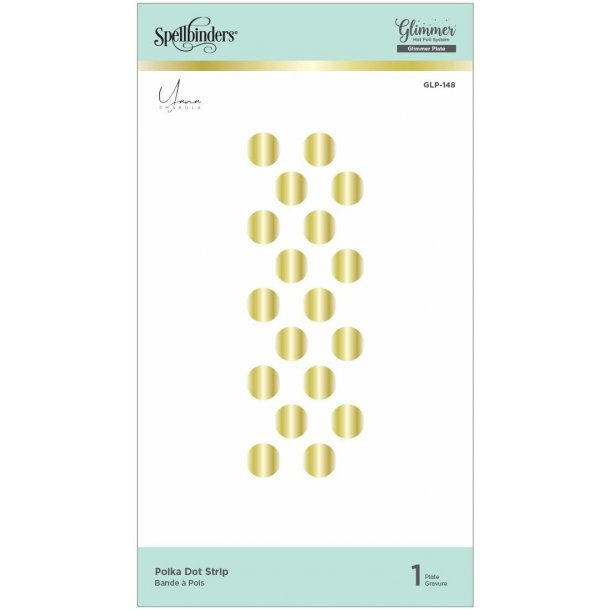 Spellbinders Polka Dot Strip Hot Foil Plate 