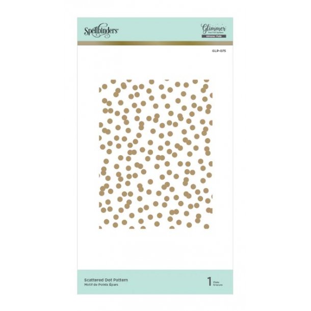 Spellbinders Scattered Dot Pattern Hot Foil Plate 