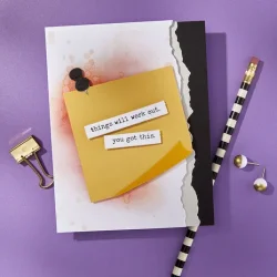 Spellbinders Take Note Etched Dies Push Pin Notes S3-550