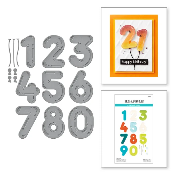 Spellbinders dies Birthday Ballons S5-614