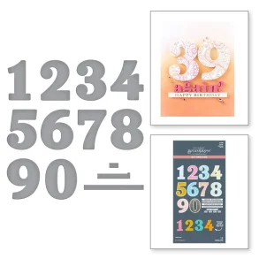 Spellbinders Dies Bold Numbers Etched S7-269 (Store Tal)