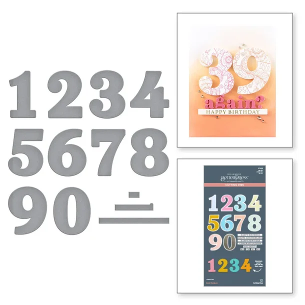 Spellbinders Dies Bold Numbers Etched S7-269 (Store Tal)