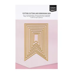 Vaessen Creative Dies - Essentials Cutting &amp; Embossing Banner 8pcs 3624-303