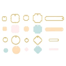 Vaessen Creative Dies - Cutting and Embossing Tags 10pcs - 3624-601