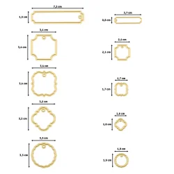 Vaessen Creative Dies - Cutting and Embossing Tags 10pcs - 3624-601