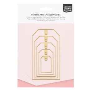 Vaessen Creative Dies - Cutting and Embossing Tags #2 5pcs - 3624-014