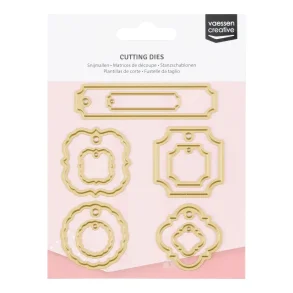 Vaessen Creative Dies - Cutting and Embossing Tags 10pcs - 3624-601