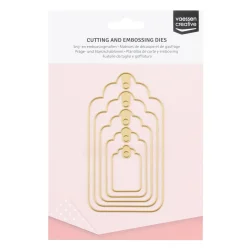 Vaessen Creative Dies - Cutting and Embossing Tags #1 5pcs - 3624-013