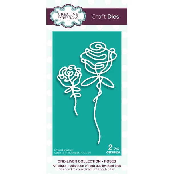 Creative Expressions - One-liner Collection Roses Craft Die - CEDSE005