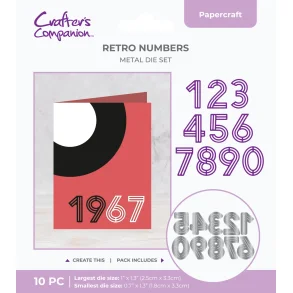 Crafter Companion - Dies Retro Numbers CC-MD-RETRO-NUM