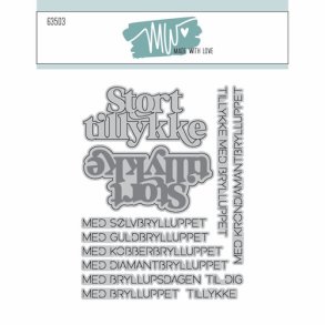 MW Made With Stort Tillykke - 63503