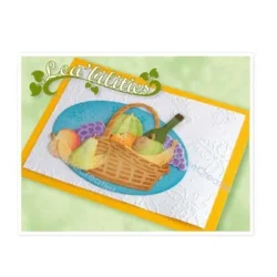 Leane Creatief Dies  Lea�Bilitie Fruit Picnic Basket Cut And Emboss Dies 45.8528
