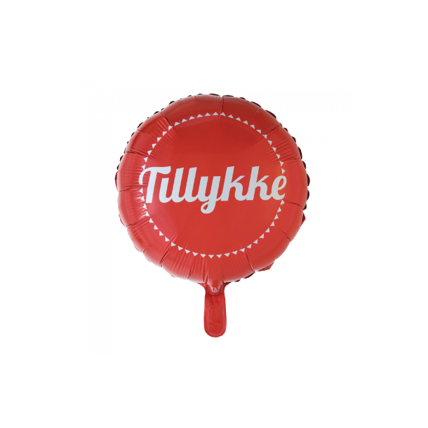 Balloner Folie Rund TILLYKKE