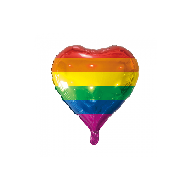Balloner Folie Hjerte Pride Regnbue Farvet