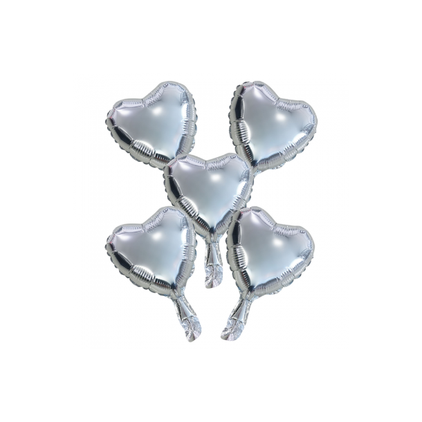  Balloner Folie Hjerter Slv