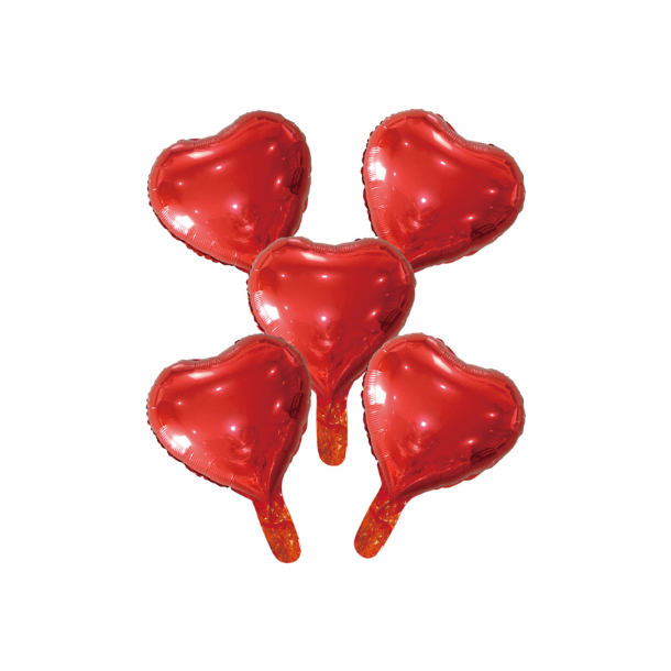 Balloner Folie Hjerter Rd