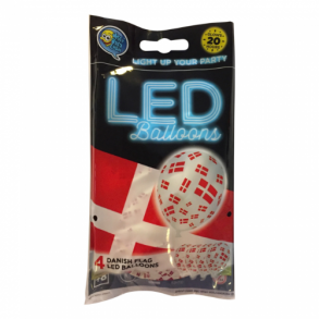 Balloner Led Danmark Dannebrog Flag