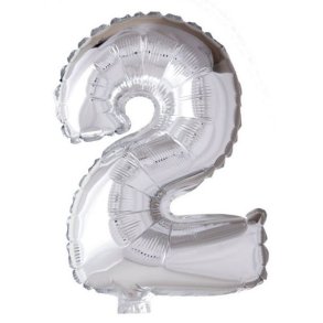 Balloner Folie Talballon 2 Slv (40cm)