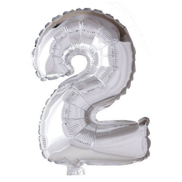 Balloner Folie Talballon 2 Slv (40cm)