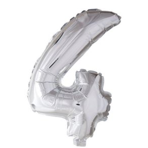 Balloner Folie Talballon 4 Slv (40cm)