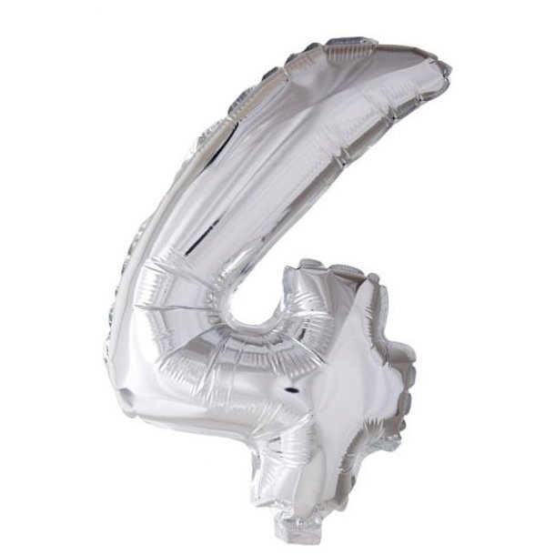 Balloner Folie Talballon 4 Slv (40cm)