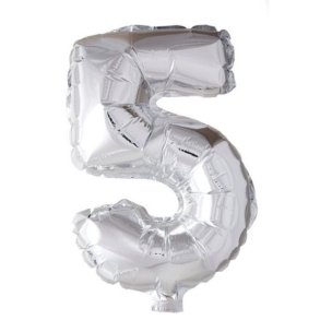Balloner Folie Talballon 1 Slv (40cm)