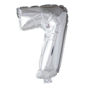 Balloner Folie Talballon 7 Slv (40cm)