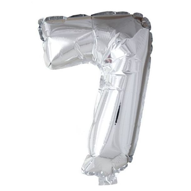 Balloner Folie Talballon 7 Slv (40cm)