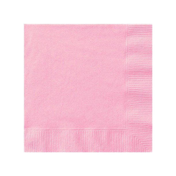  Servietter Frokostservietter Lysrd 33x33cm