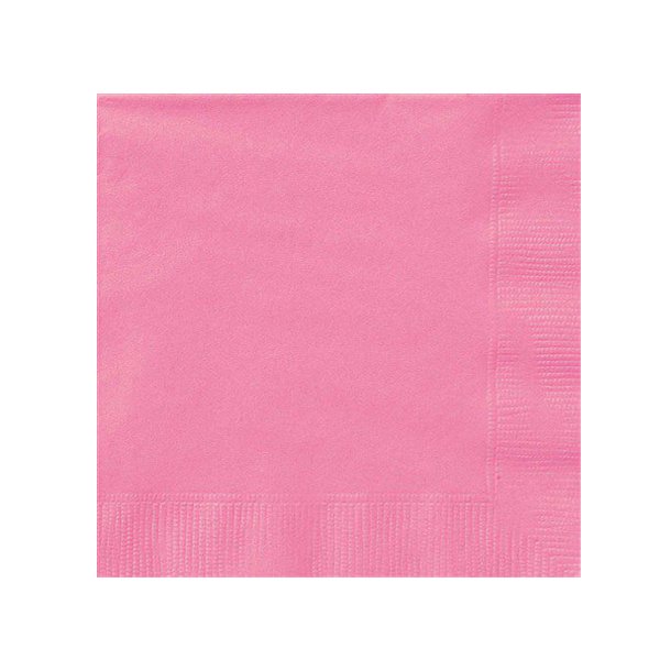 Servietter Frokostservietter Lys Pink 33x33cm