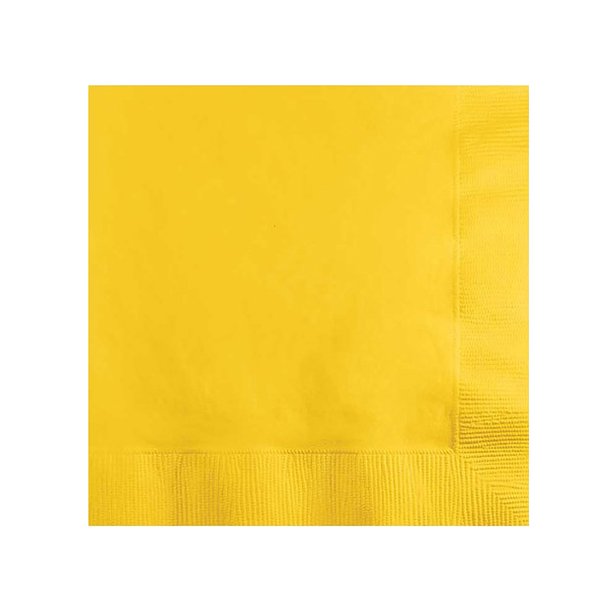 Servietter Frokostservietter Gul 33x33cm