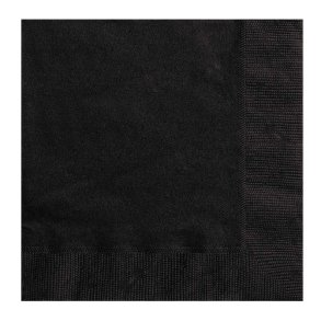 Servietter Frokostservietter Sort 33x33cm