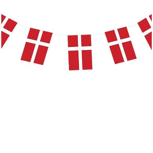 Guirlande Dannebrog Flag Danmark A5