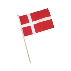 Flag Vifteflag Dannebrog  22 x 29 cm Danmark 5 stk