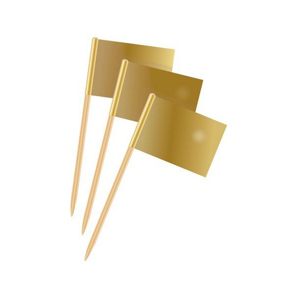 Kageflag Guld