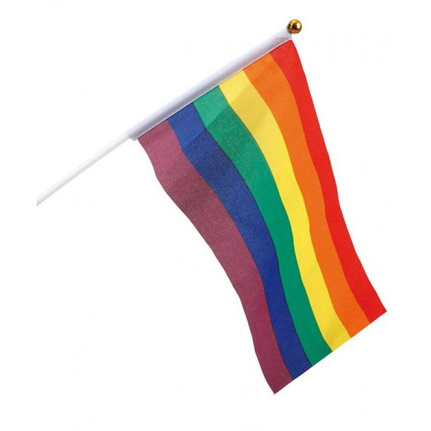 Flag Vifteflag Regnbue/Rainbow A5