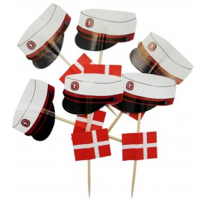 Student Rd Hue & Dannebrog Flag p Spyd