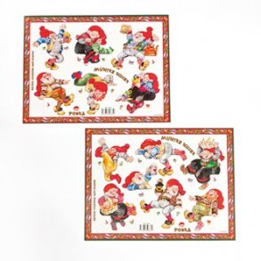 Jul Kravlenisser Muntre Nisser 30x40cm/2ark - 5986