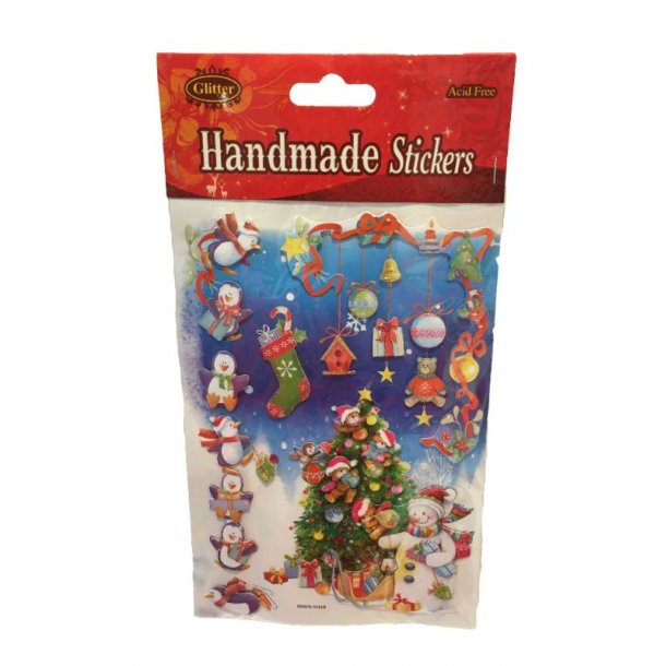 STICKERS JUL 3D HNDLAVET 