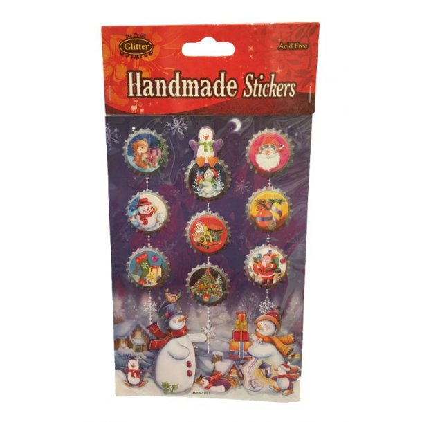 STICKERS JUL 3D HNDLAVET