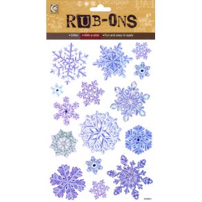 Stickers Jul Rub-Ons Snefnug - 2020476