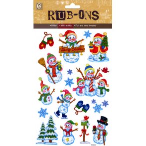 Stickers Jul Rub-Ons Snemnd - 2020475