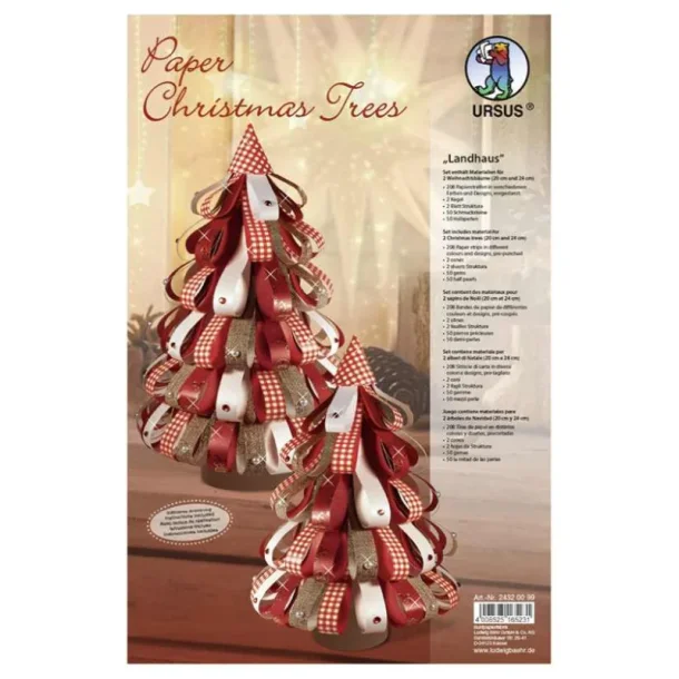 URSUS Paper Christmas Tree Landhaus / Papir Juletr� Landhus