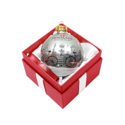 Glas Julekugle Cykler Denmark Stole My Heart 