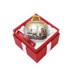 Glas Julekugle Danmark 