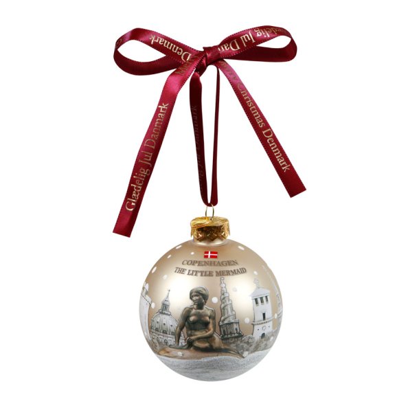 Glas Julekugle Den Lille Havfrue 