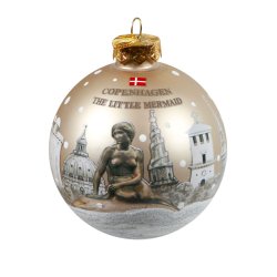 Glas Julekugle Den Lille Havfrue 